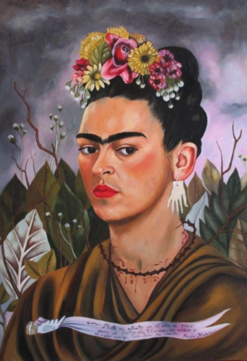 Selbstporträt Dr. Eloesser gewidmet 1940 Frida Kahlo