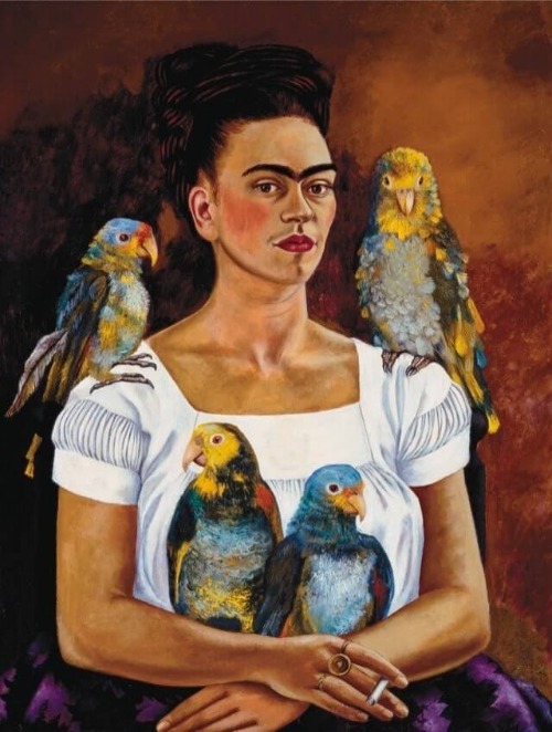 Eu e meus papagaios 1941 Frida Kahlo