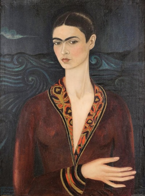 Auto-retrato em terno de veludo 1926 Frida Kahlo