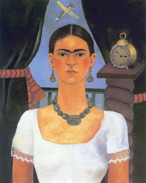 Autoportrait - Le temps passe vite 1929 Frida Kahlo