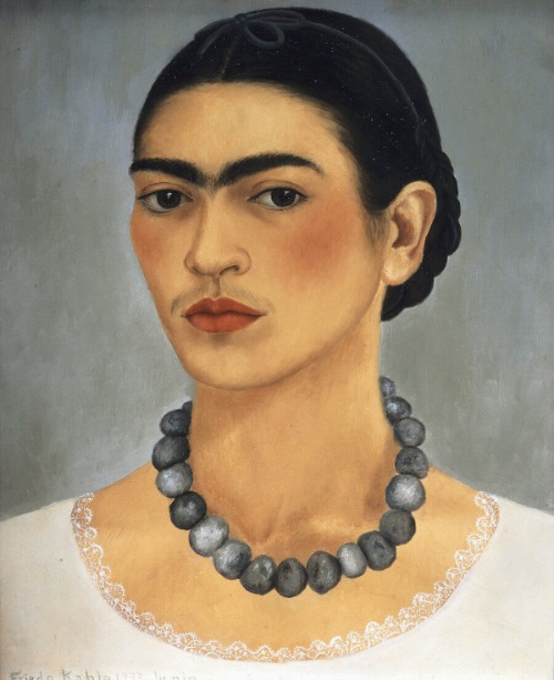 Auto-retrato com colar 1933 Frida Kahlo