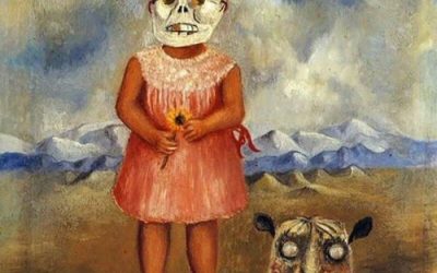 Bambina con maschera della morte (gioca da sola), 1938 Frida Kahlo