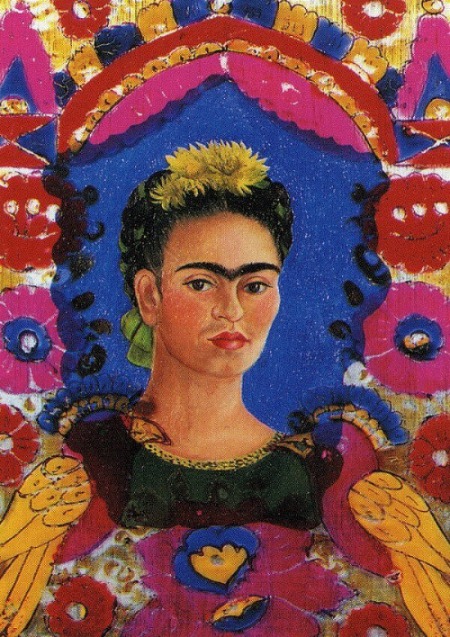 Selbstporträt - Der Rahmen 1938 Frida Kahlo