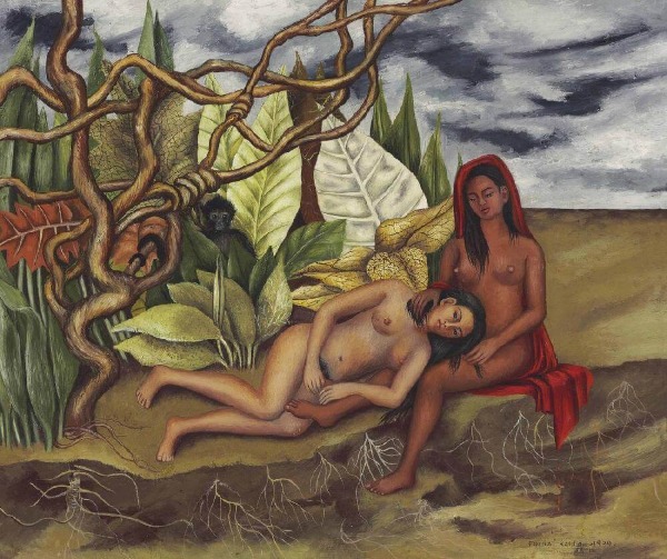 Due nudi in una foresta (La Terra stessa) 1939 Frida Kahlo