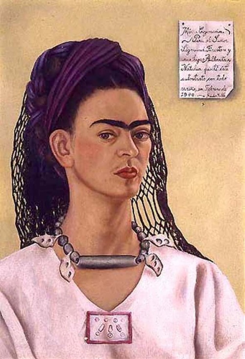 Autorretrato dedicado a Sigmund Firestone 1940 Frida Kahlo