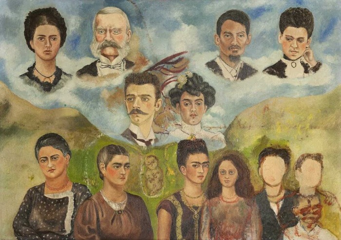 Porträt von Fridas Familie 1950-1954 Frida Kahlo