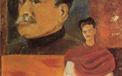 Autorretrato con Stalin, 1954 Frida Kahlo