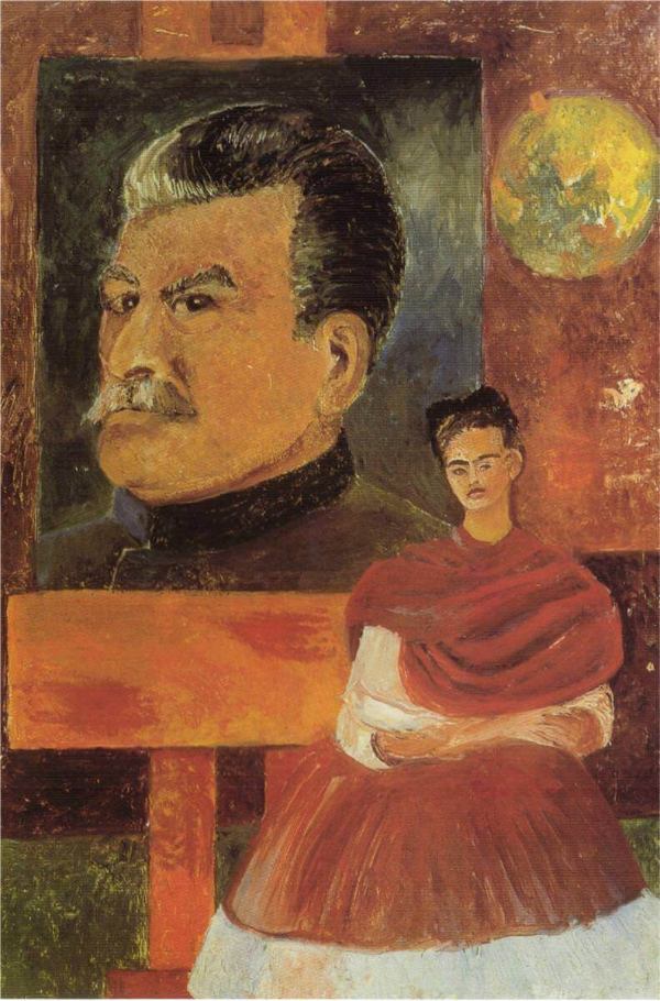 Selbstporträt mit Stalin 1954 Frida Kahlo