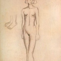 Estudo de nudez para meu primo Andy Weber, 1930 Frida Kahlo