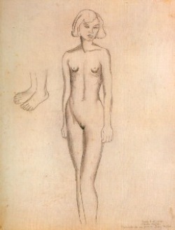 Estudio: Desnudo de «Mi prima Ady Weber» , 1930 Frida Kahlo