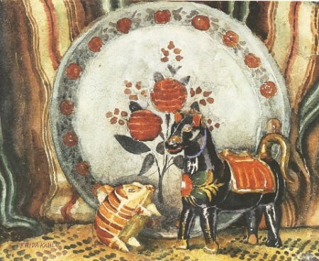 Sparschwein und schwarzes Pferd 1928 Frida Kahlo