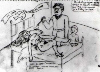 Mein Mädchen nicht Liebe mich mehr Studie für Malerei: „Ein paar kleine Nips“] 1935 Frida Kahlo