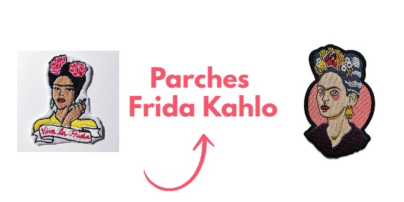 Parches bordados Frida Kahlo